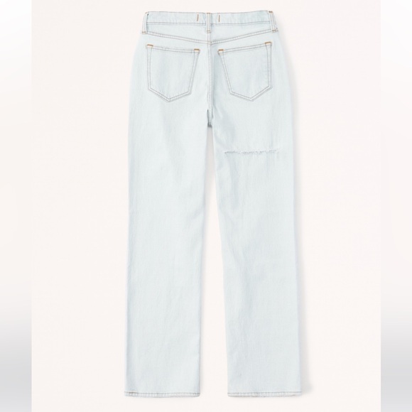 NWT Abercrombie Curve Love Mid Rise Baggy Jean 🤍 - Picture 6 of 6